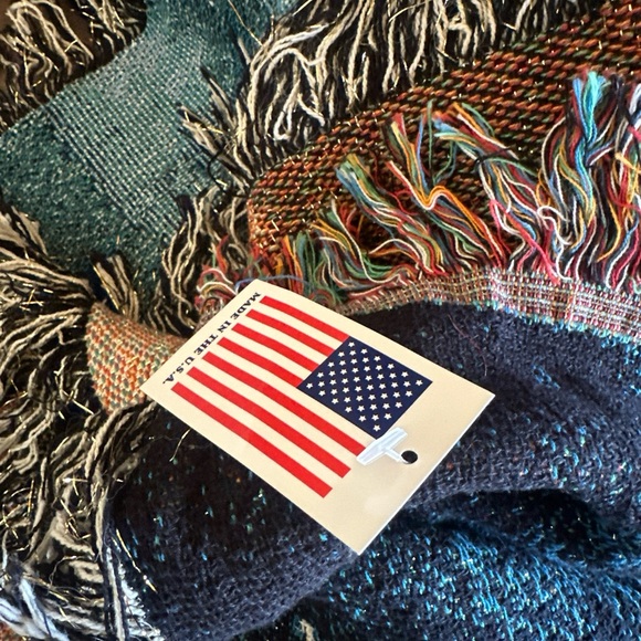 GORGEOUS Dona Gelsinger Little Angel Tapestry Throw Multicolor NWT 2007 - Picture 4 of 7